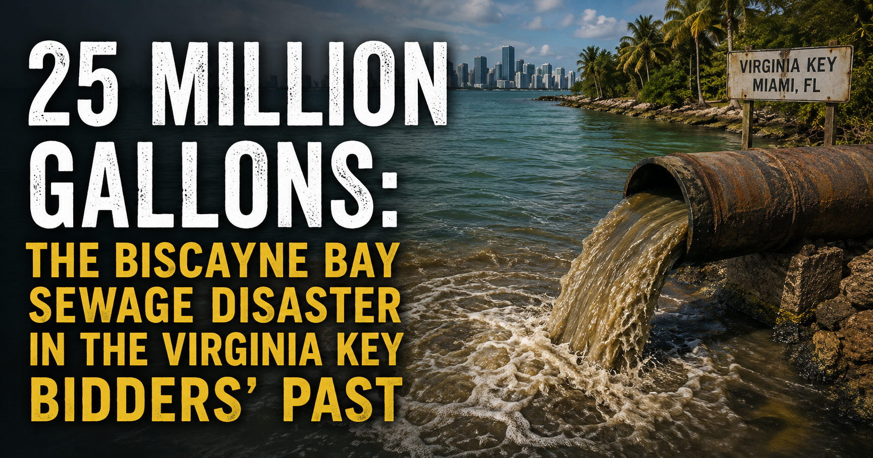 25 Million Gallons: The Biscayne Bay Sewage Disaster in the Virginia Key Bidders' Past