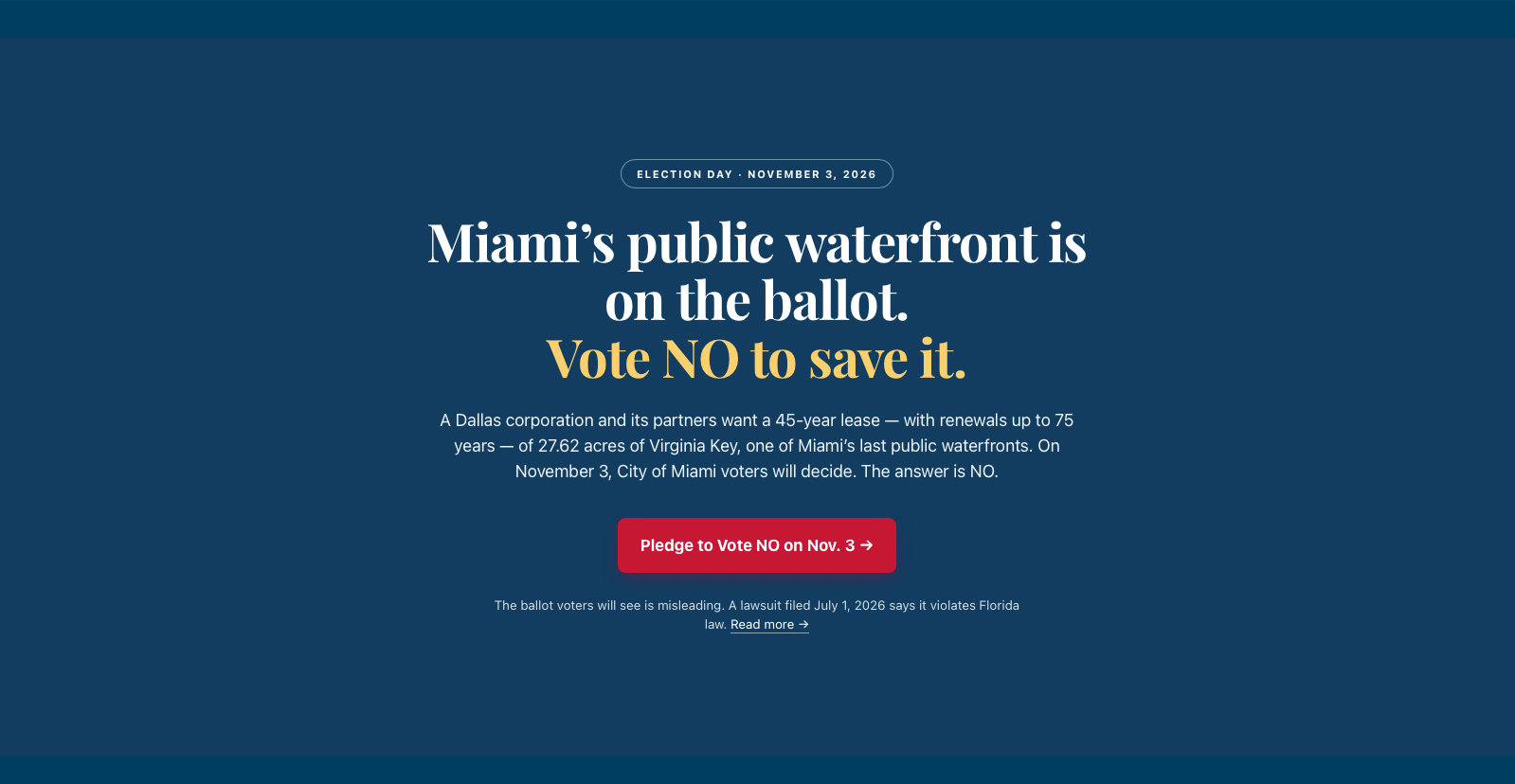 The Court Won't Save Our Marinas. On November 3, You Can.